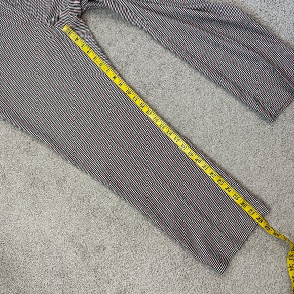 Halogen Houndstooth Plaid High Rise Pants‎ Womens Size XL Black Red White - Picture 7 of 7